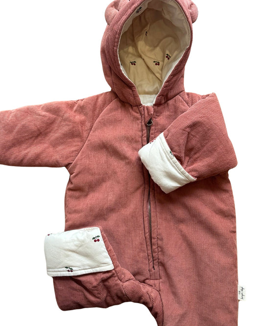 Konges Slojd needlecord teddy suit in cedar wood (0-3mths)