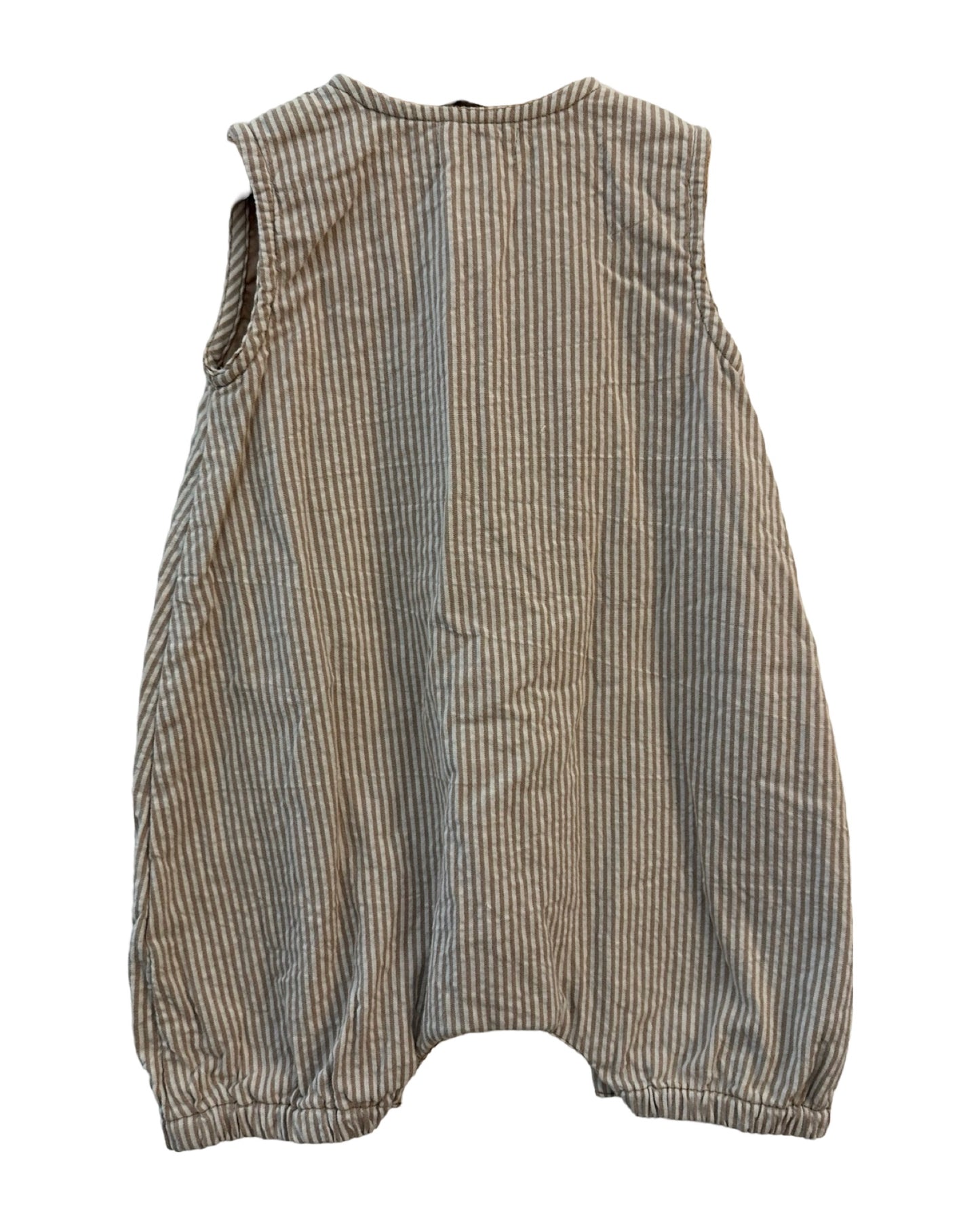 Pigeon Organics striped cotton romper (3-6mths)