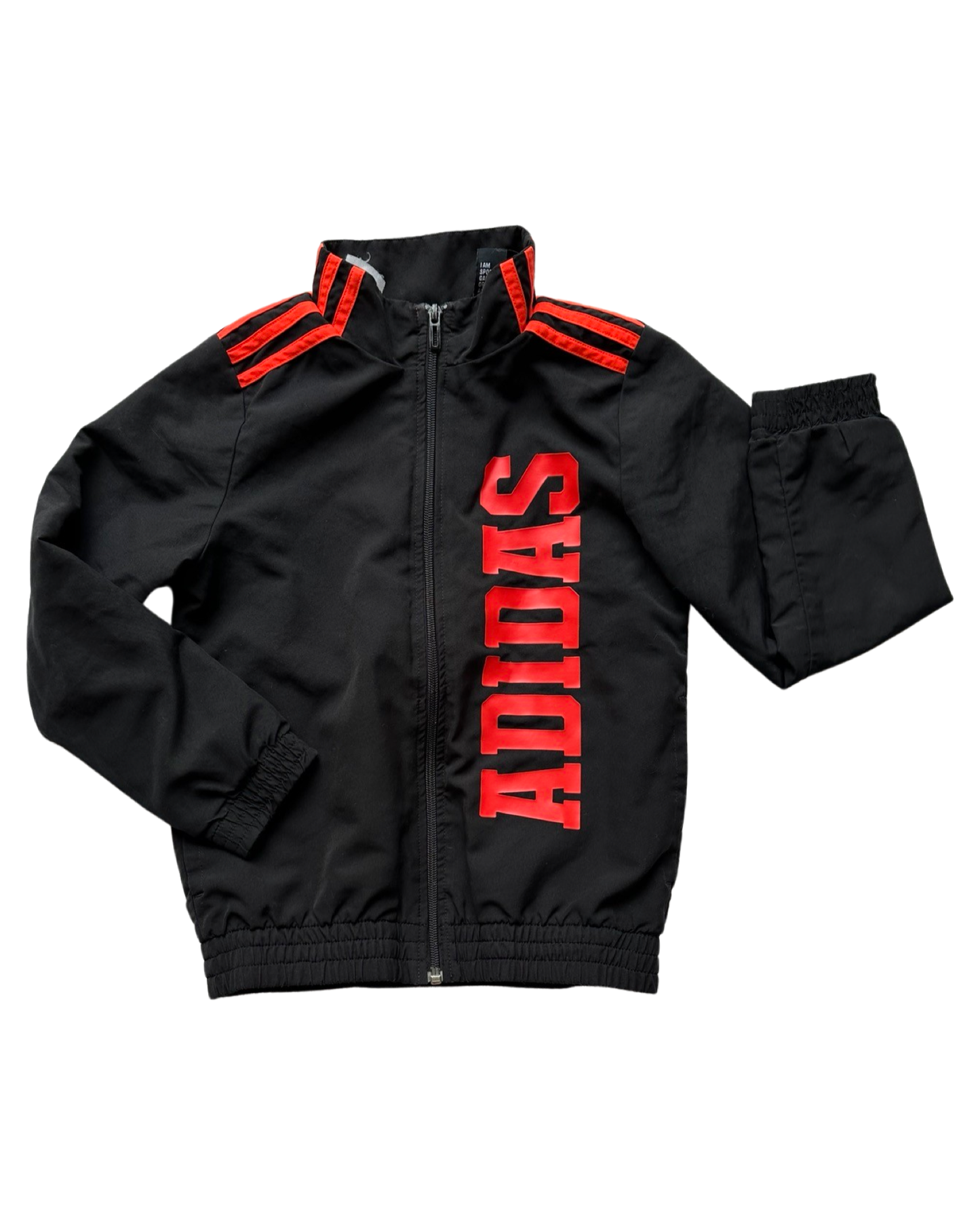 Vintage Adidas track jacket in black (7-8yrs)