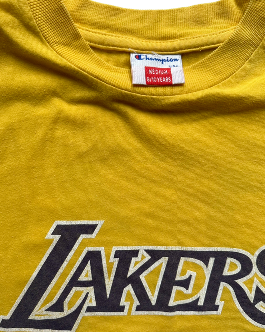 Vintage 90s Champion LA Lakers no.34 t shirt (9-10yrs)