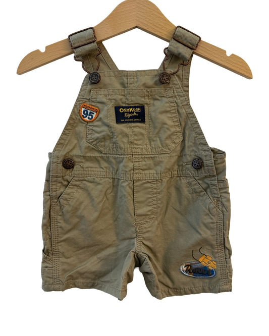 Oshkosh tan short dungarees