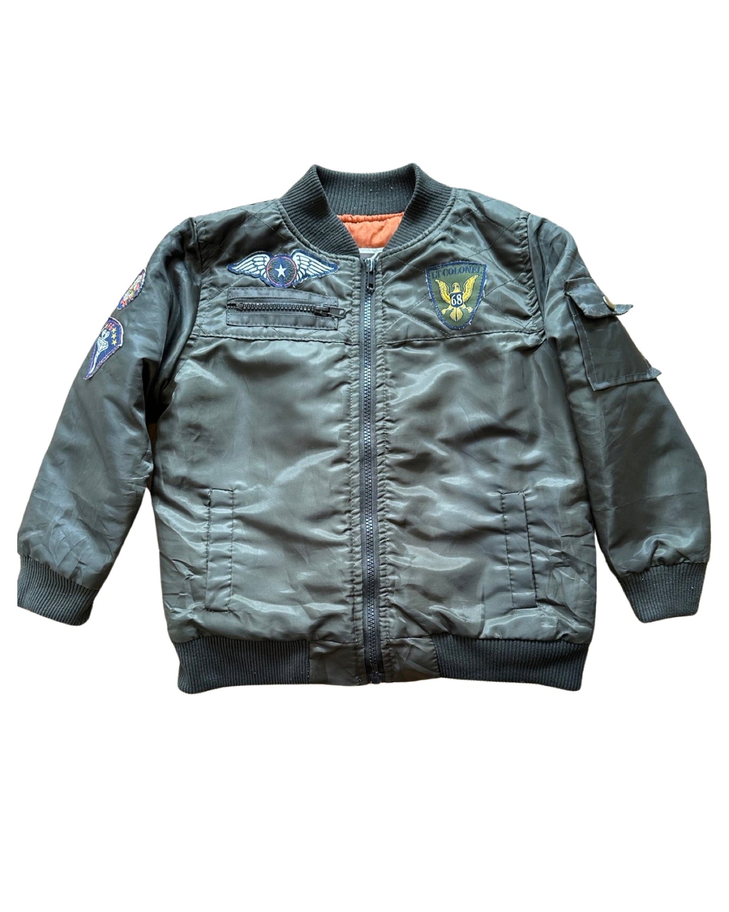 Vintage Boyz wear by Nanette khaki bomber (5-6yrs)
