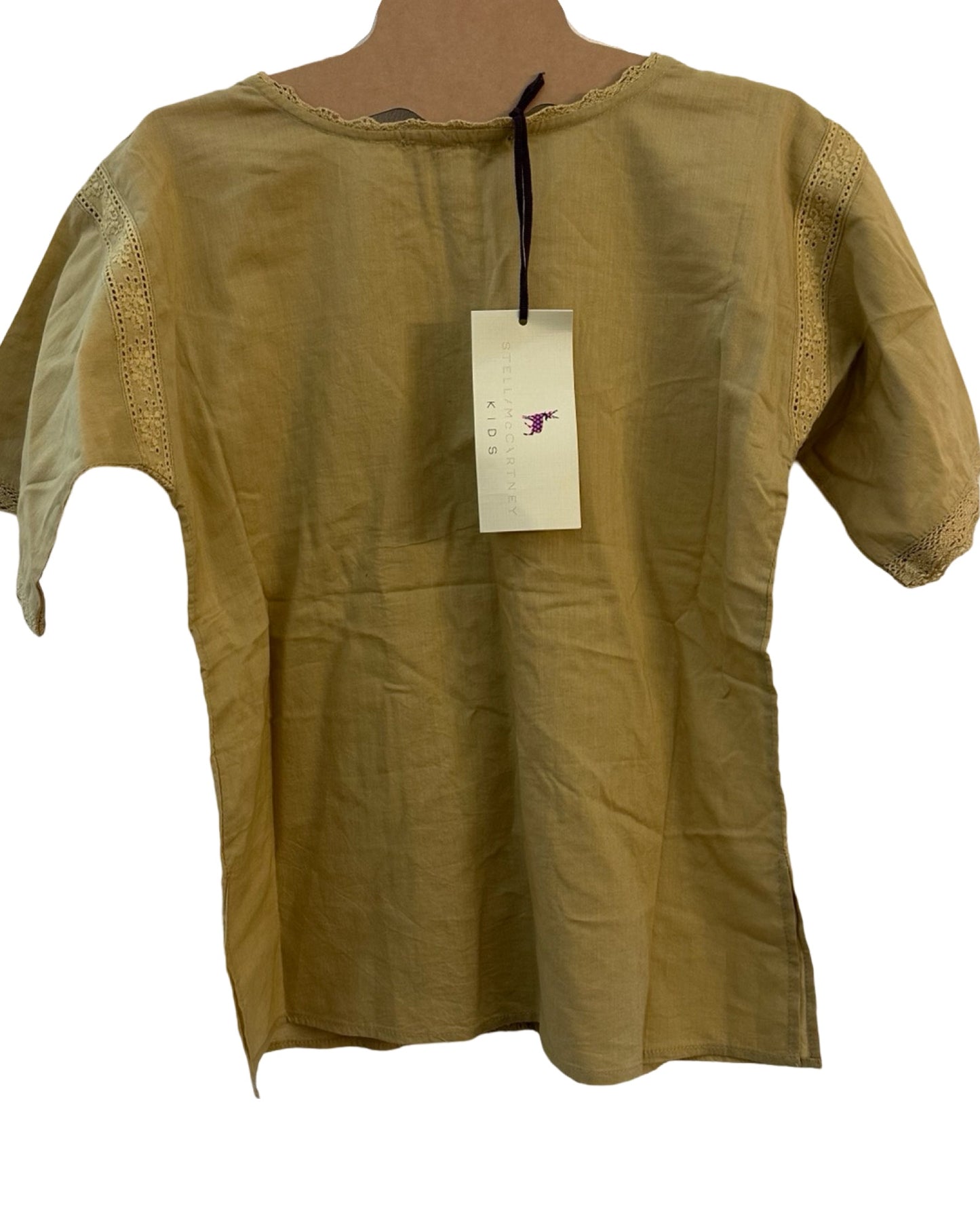 Stella McCartney organic cotton blouse in Ochre (8-9yrs)