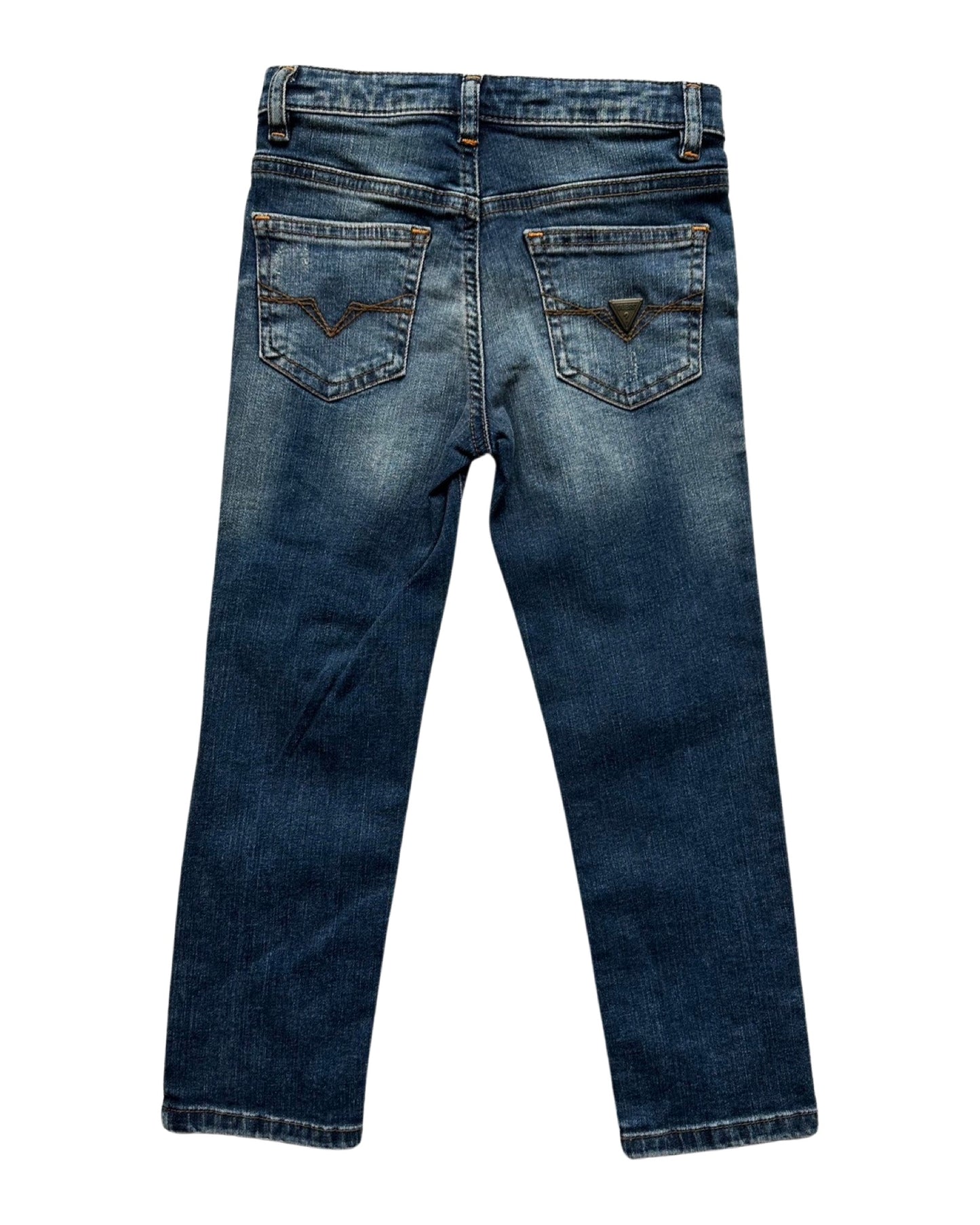 Guess dark wash logo patch jeans (4-5yrs)