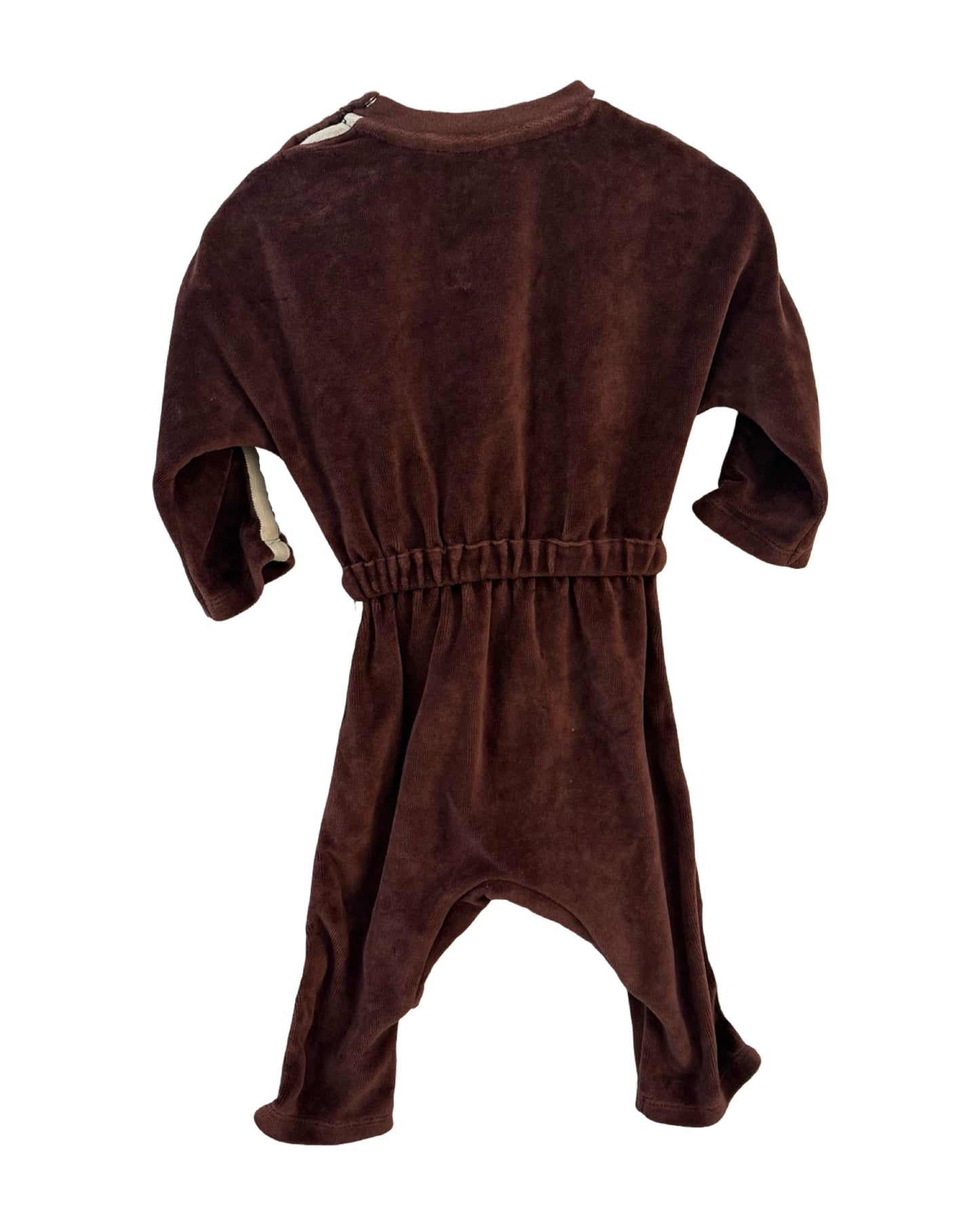 Bonnie & the Gang sully jumpsuit in velvet (3-6mths)