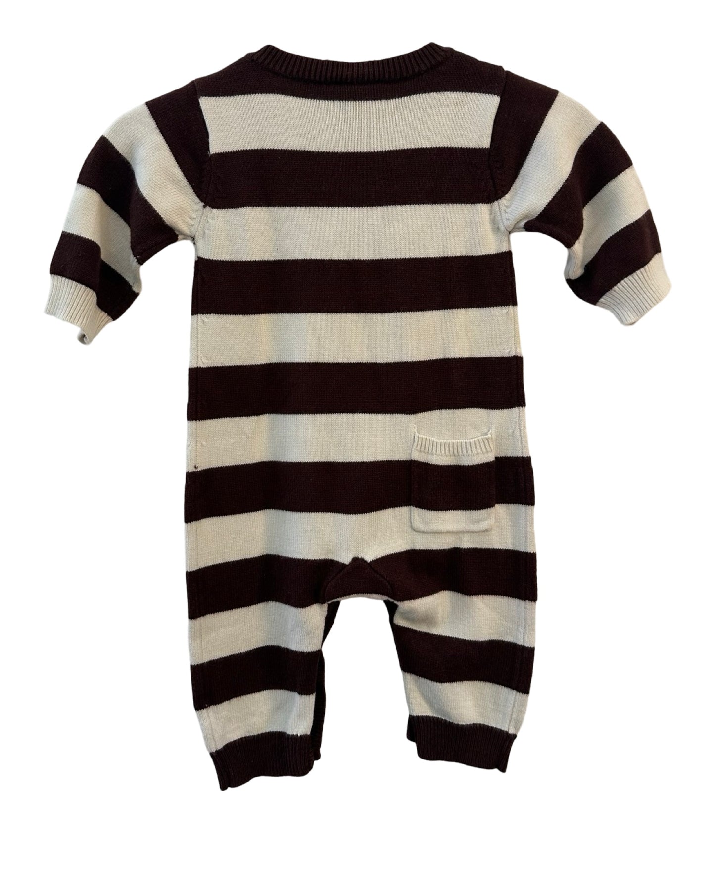 Bamboobaby striped knit romper (0-3mths)