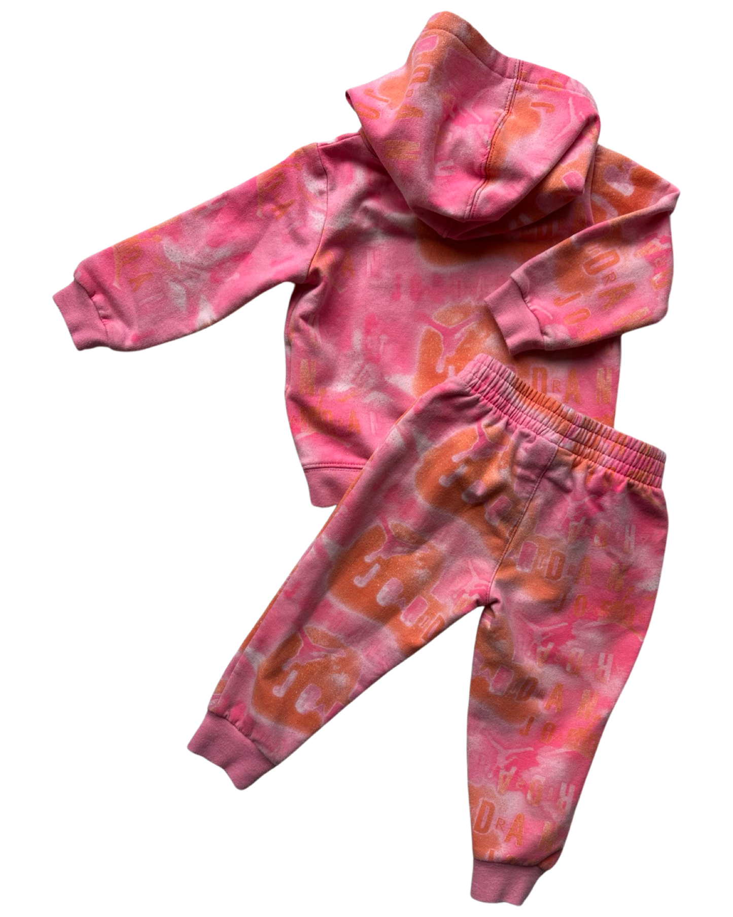 Nike Air Jordan pink/peach marbled printed tracksuit (12-18mths)