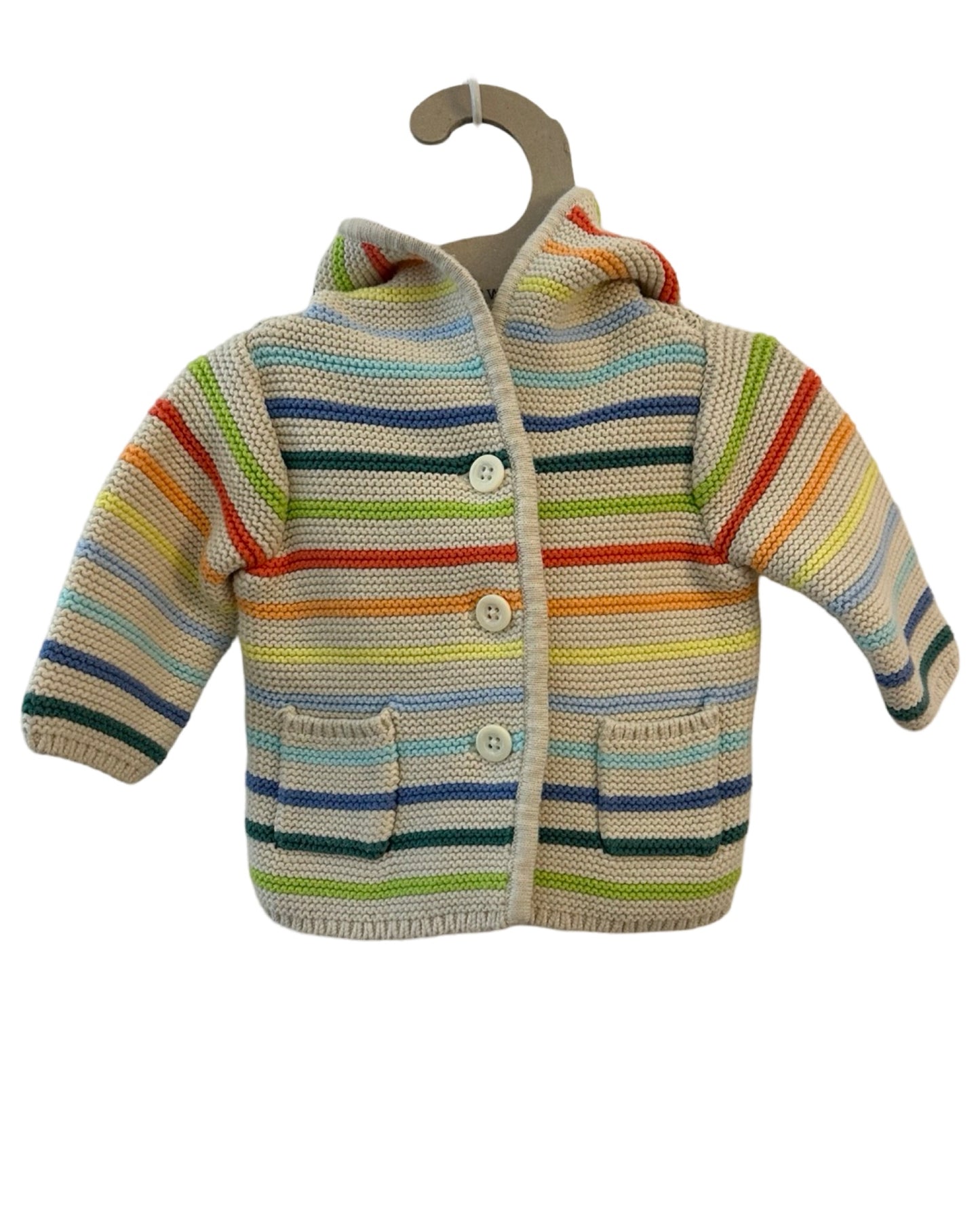 Baby Gap striped knitted cardigan (0-3mths)
