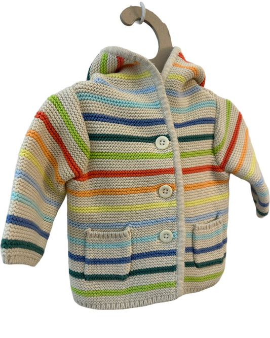 Baby Gap striped knitted cardigan (0-3mths)