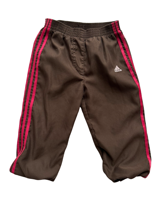Vintage Adidas brown tracksuit bottoms (9-12mths)