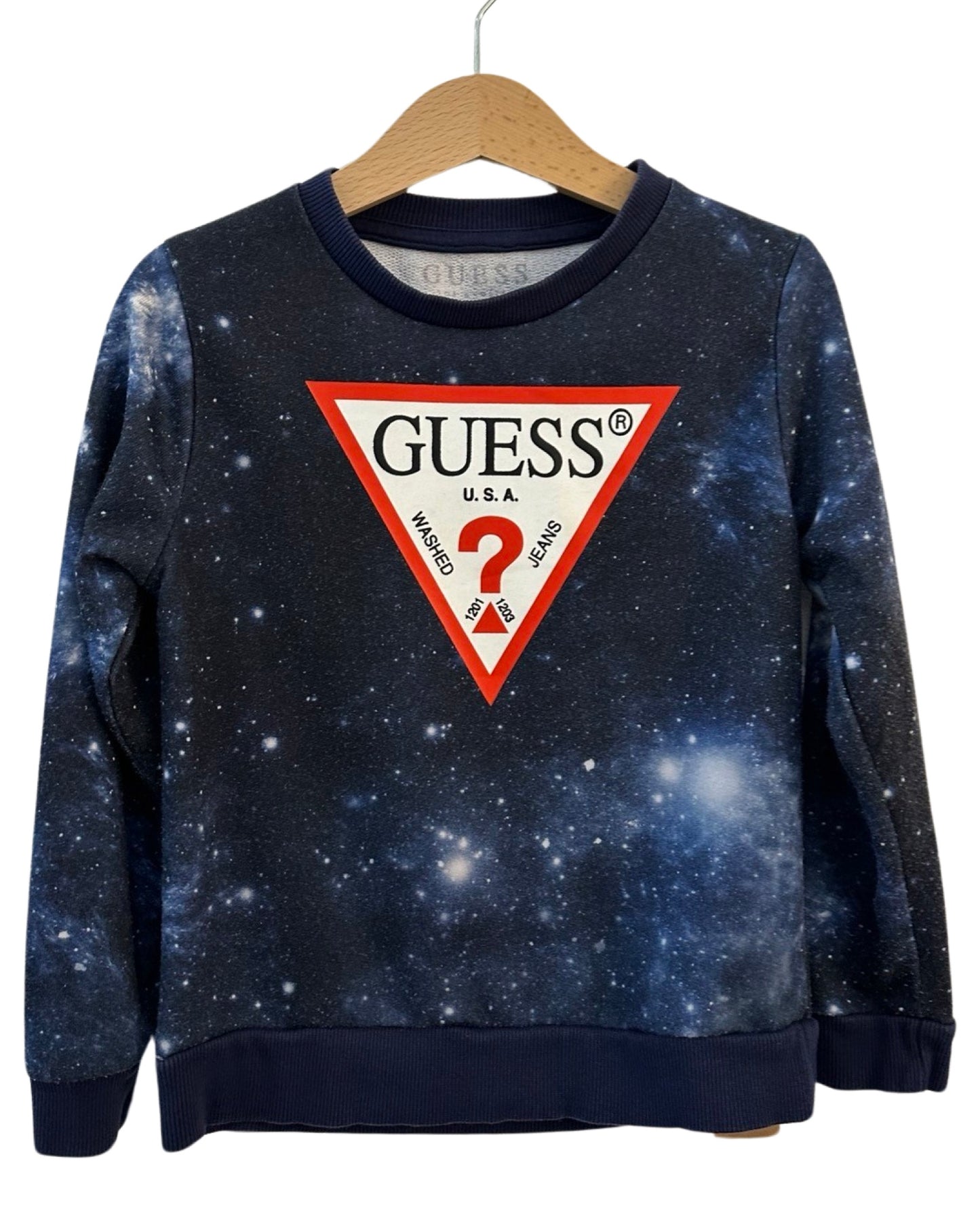 Vintage Guess space print sweater (4-5yrs)