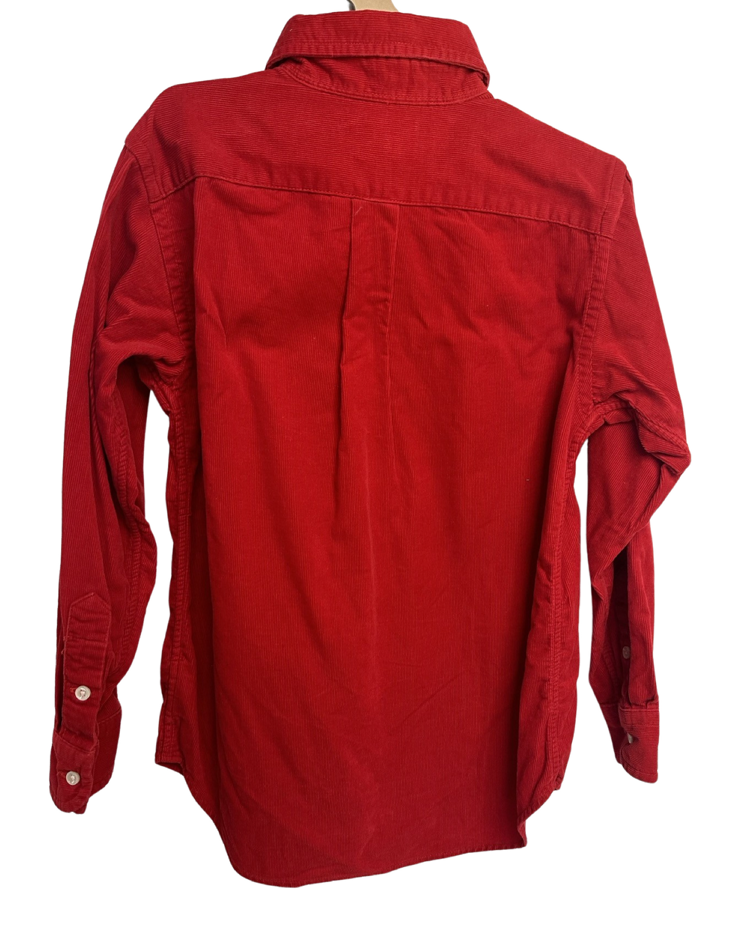 Ralph Lauren red needlecord shirt