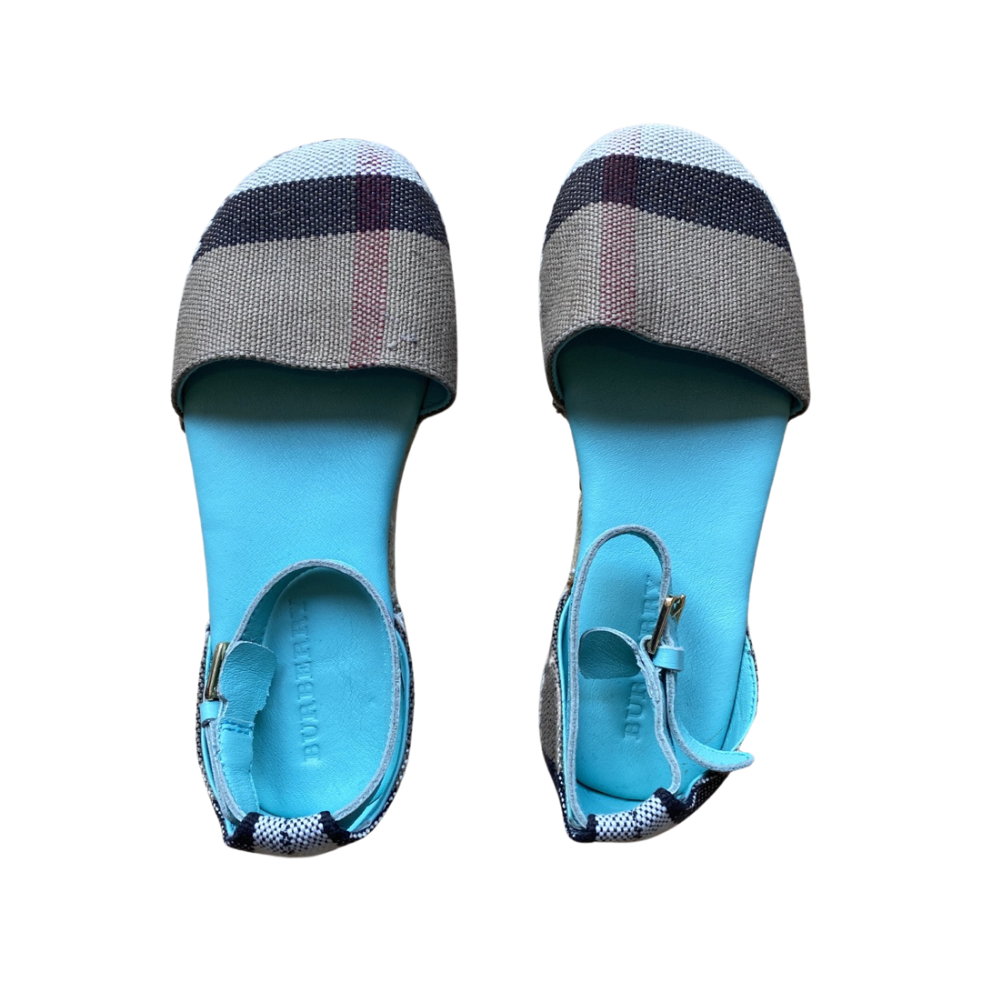 Burberry checked espadrilles (size EU28/UK10)