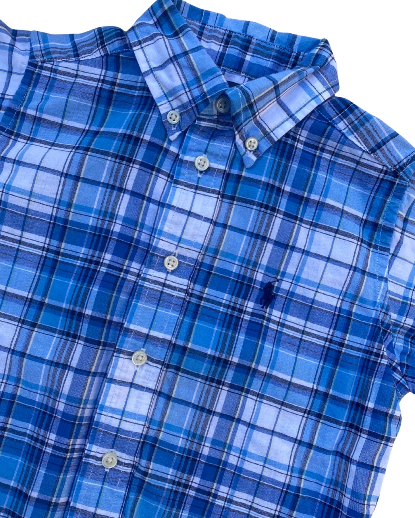 Ralph Lauren short sleeved checked cotton shirt