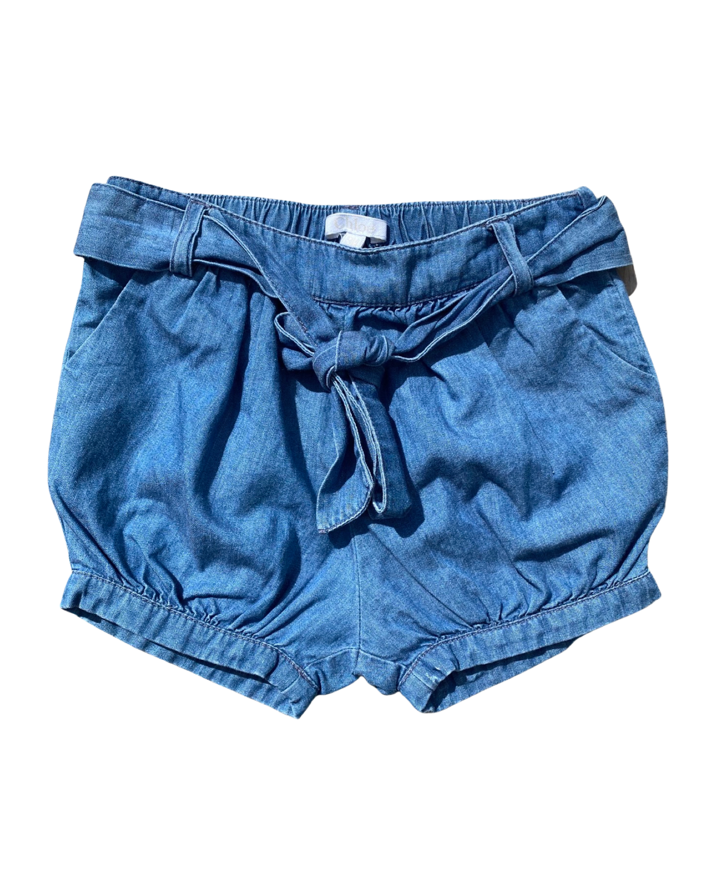Chloé denim bloomer shorts (6-9mths)