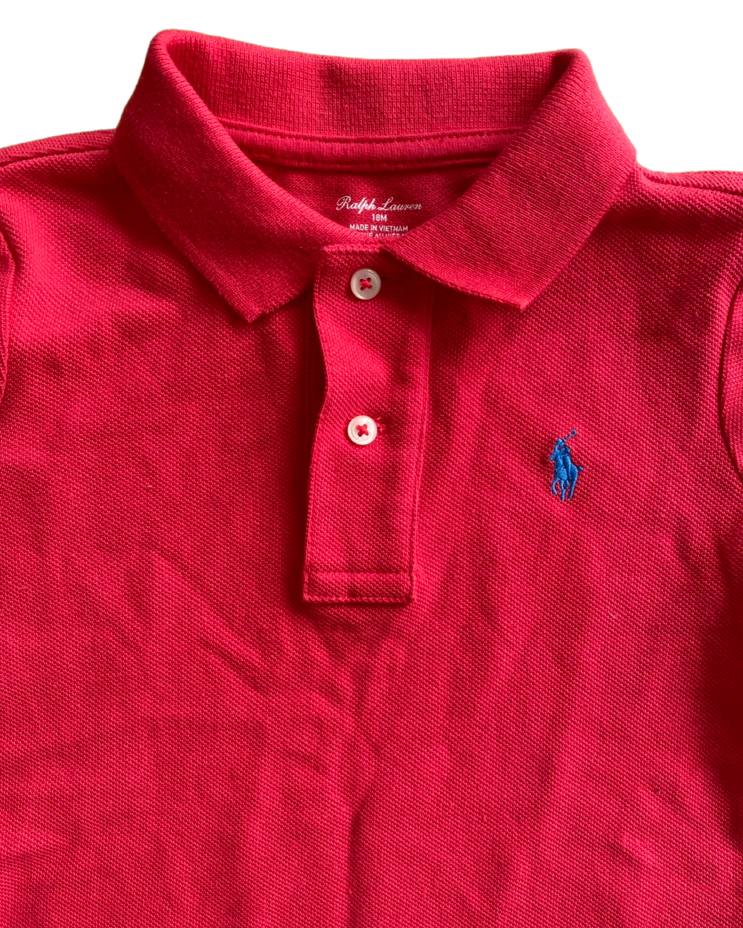 Ralph Lauren short sleeve coral red polo shirt