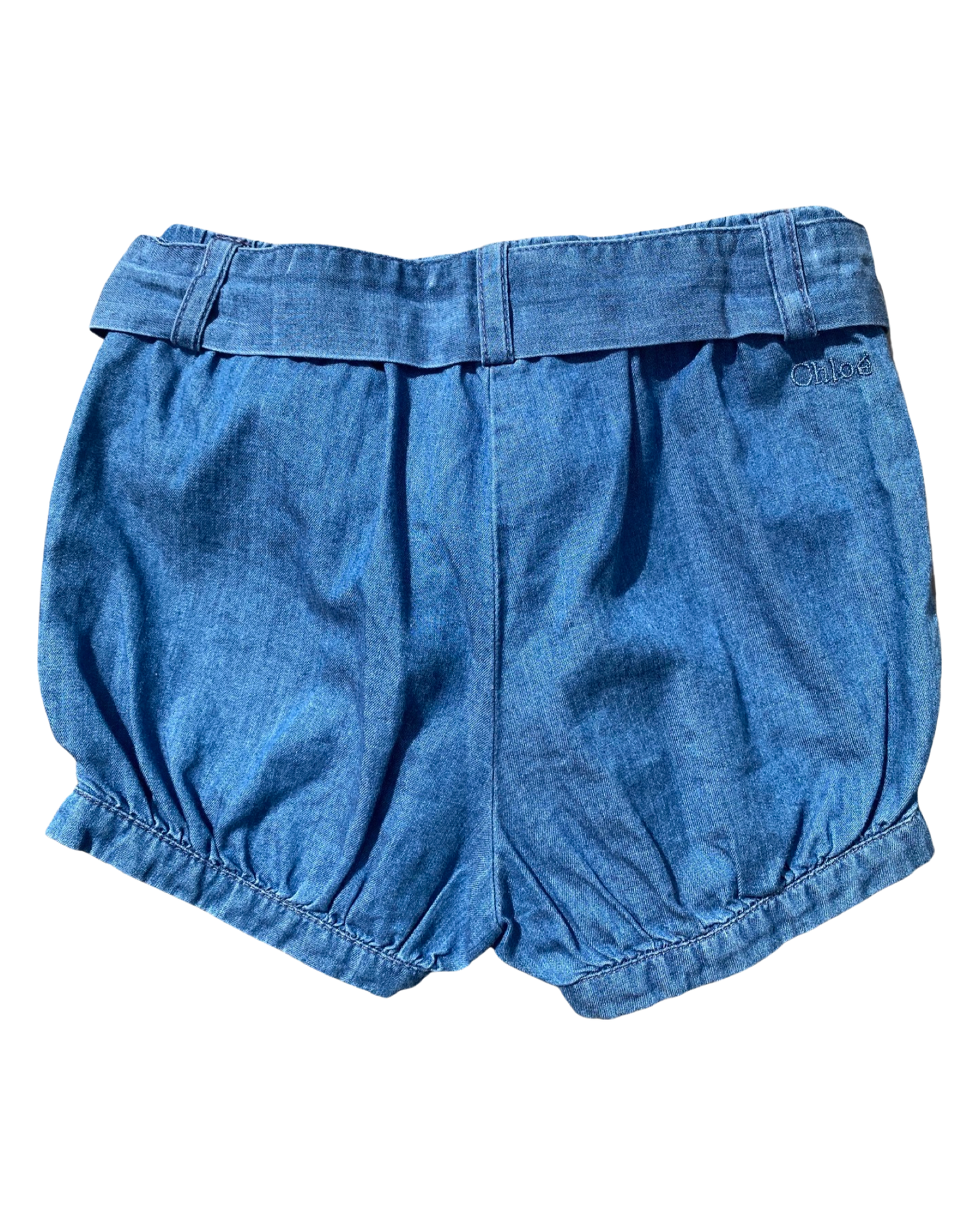 Chloé denim bloomer shorts (6-9mths)