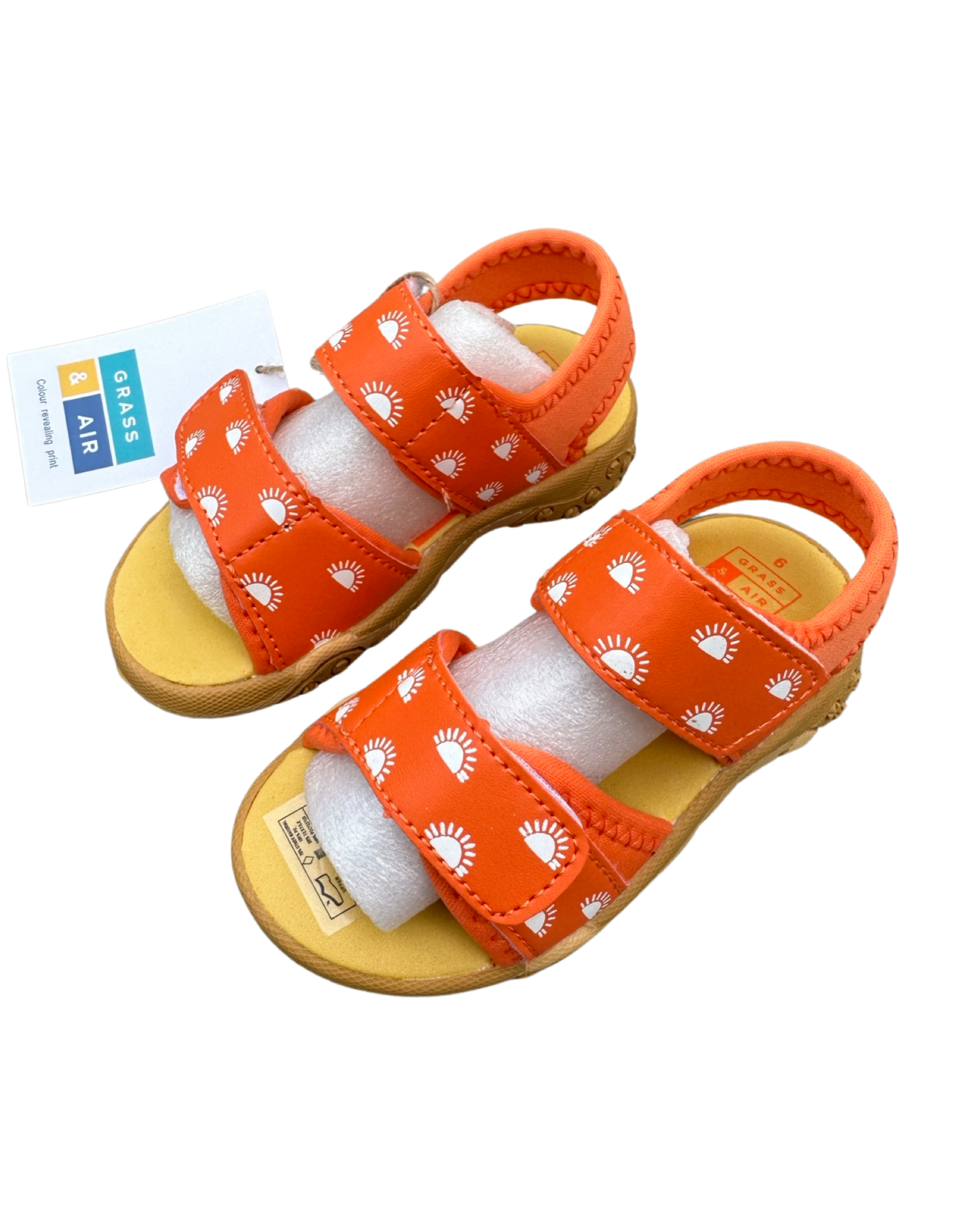 Grass & Air colour changing sandals
