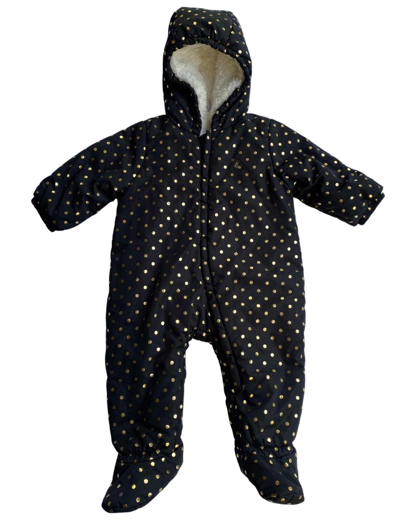 Petit Bateau star print snowsuit (9-12mths)