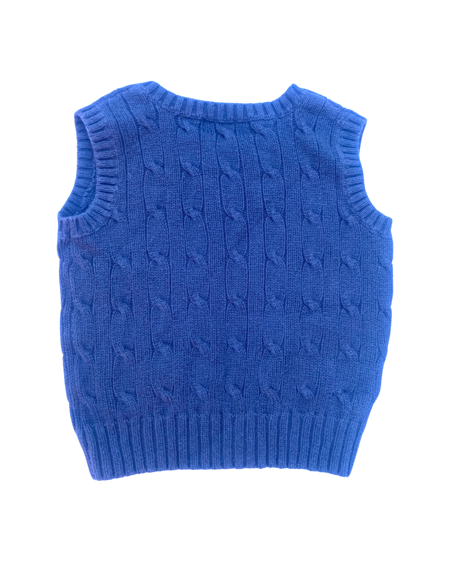 Ralph Lauren vintage navy polo cable knit vest