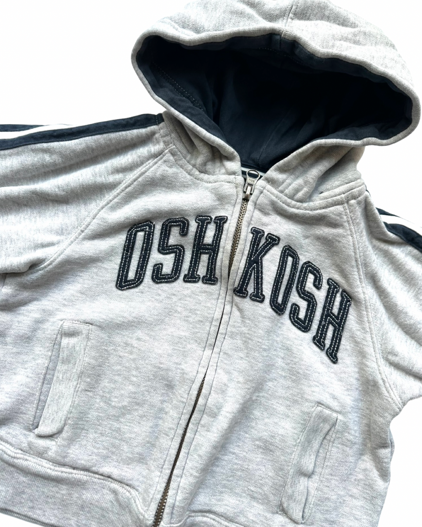 Oshkosh grey logo hoodie