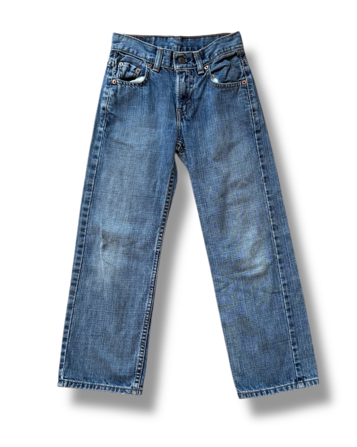 Levi's 550 vintage light wash straight leg kids jeans