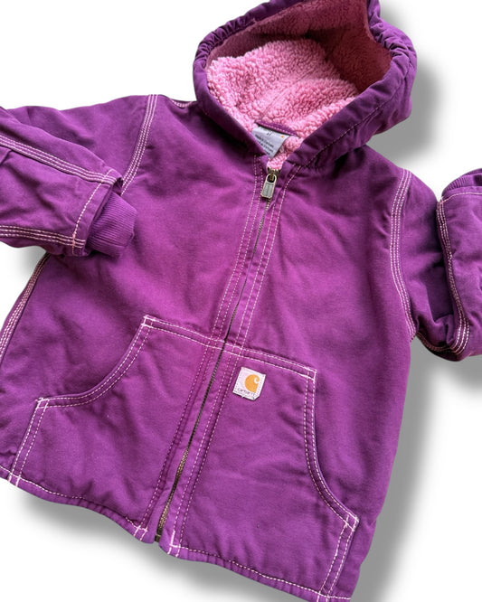 Carhartt kids active jacket in purple