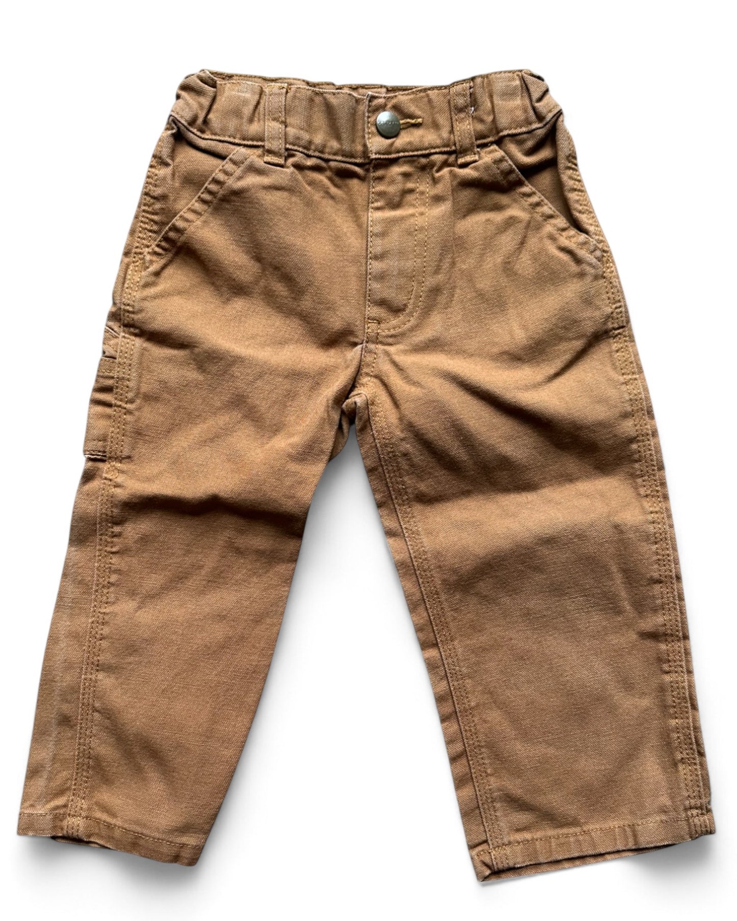 Vintage Carhartt toddler dungaree jeans in tan