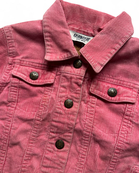 Vintage Oshkosh pink corduroy trucker jacket