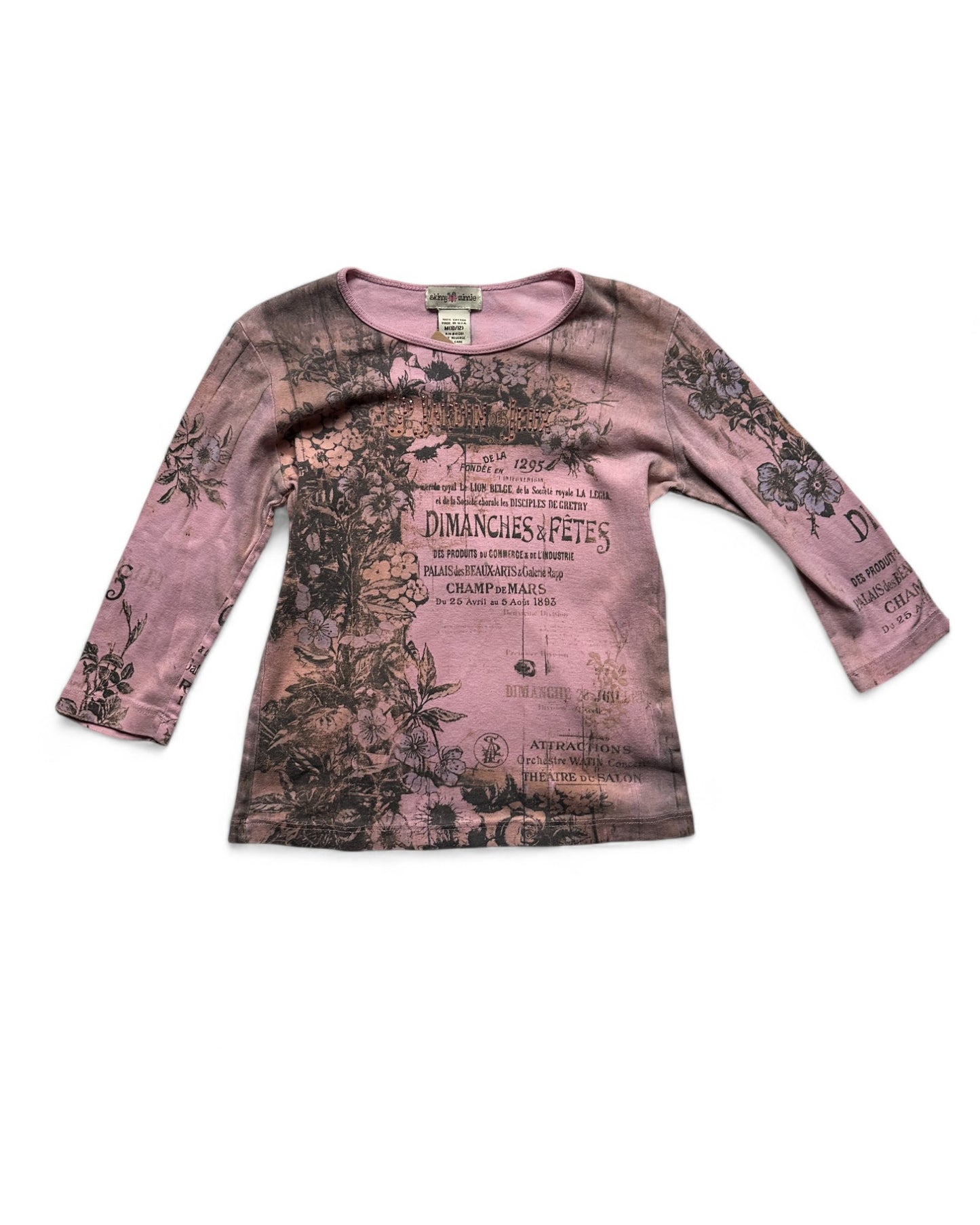 Vintage Skinny Minnie long sleeve graphic print tee (10-12yrs)