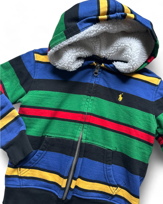 Polo Ralph Lauren vintage striped colorblock hoodie