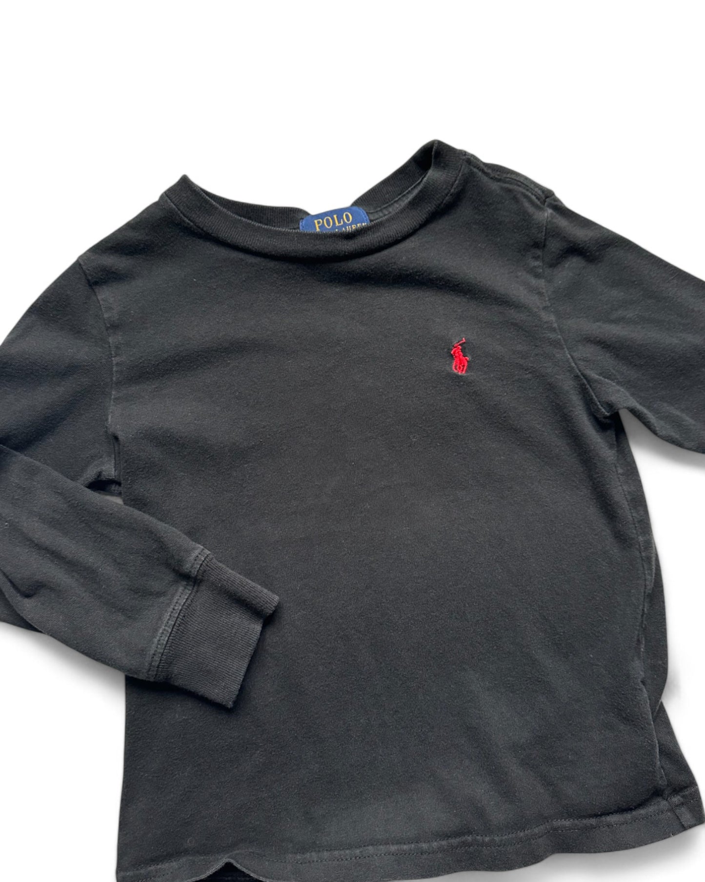 Polo Ralph Lauren long sleeve jersey top in black