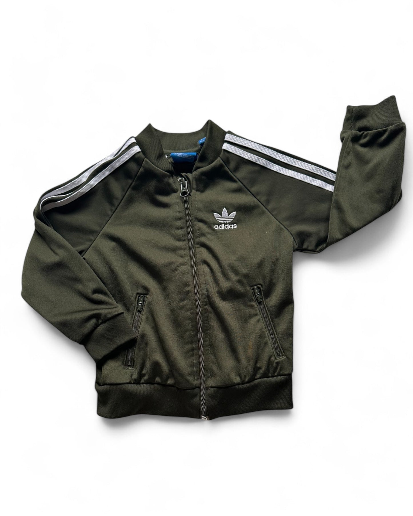 Adidas kids khaki track jacket (12-18mths)