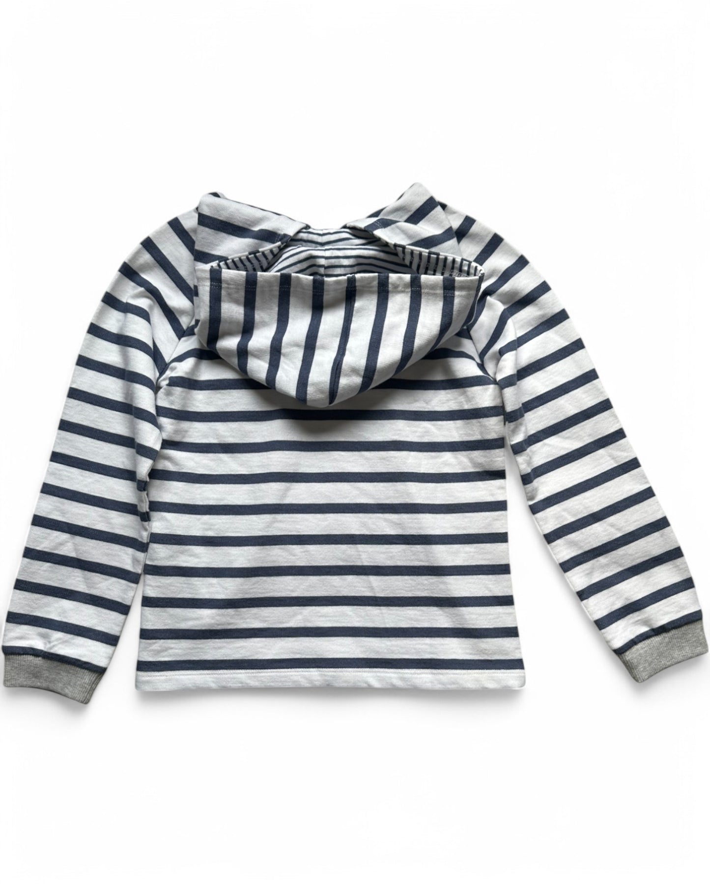 The Little White Company breton striped jersey hoodie (5-6yrs)