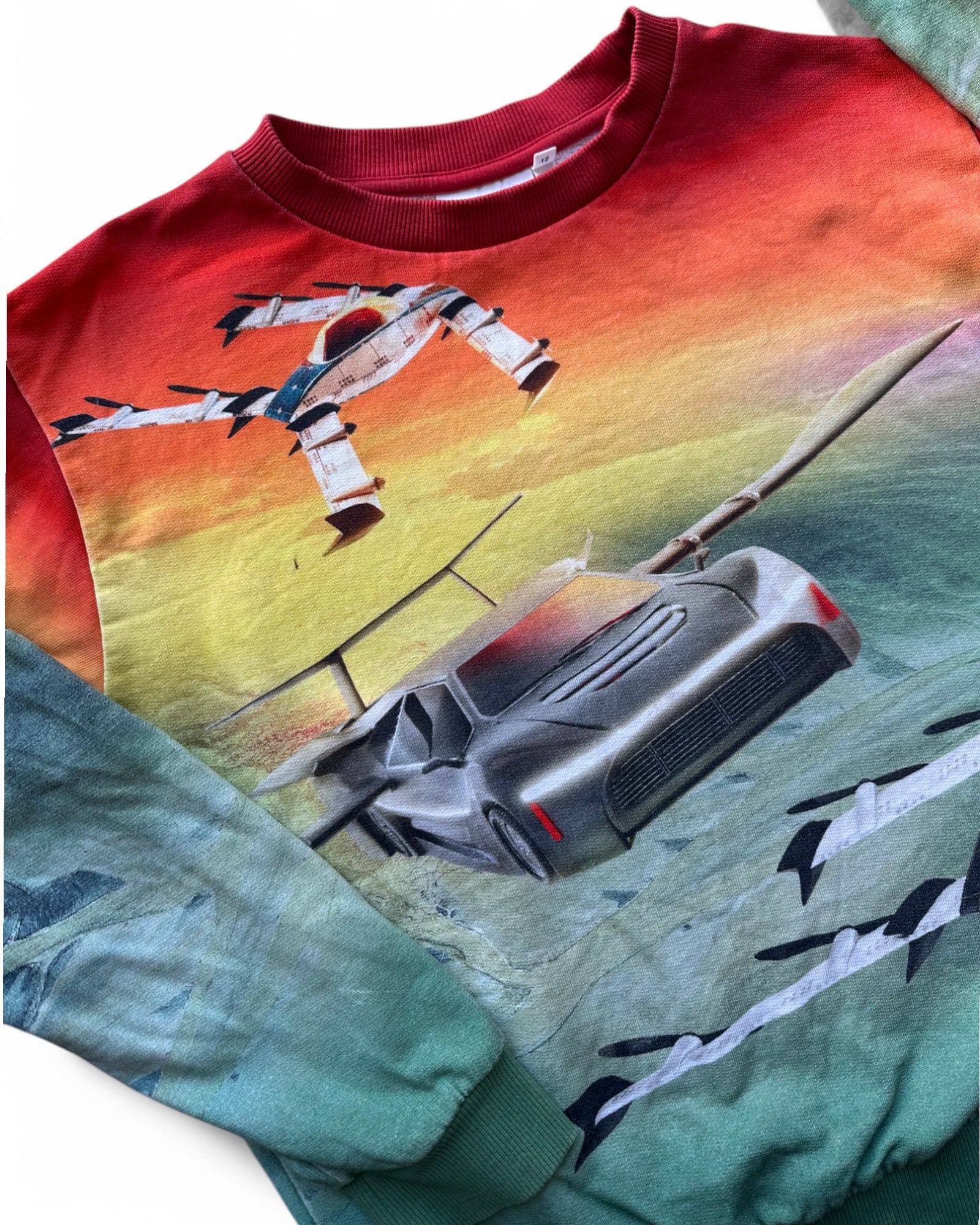 Molo flying cars organic jersey sweatshirt