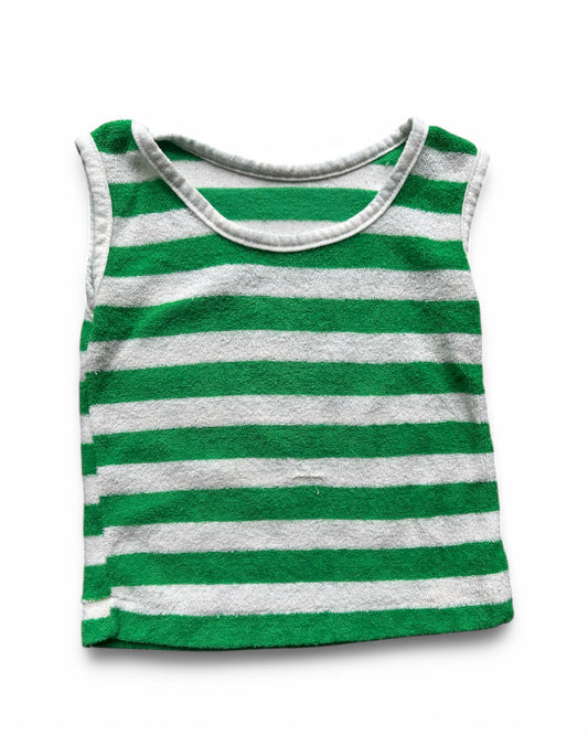 Vintage 80's striped terrycloth tank top