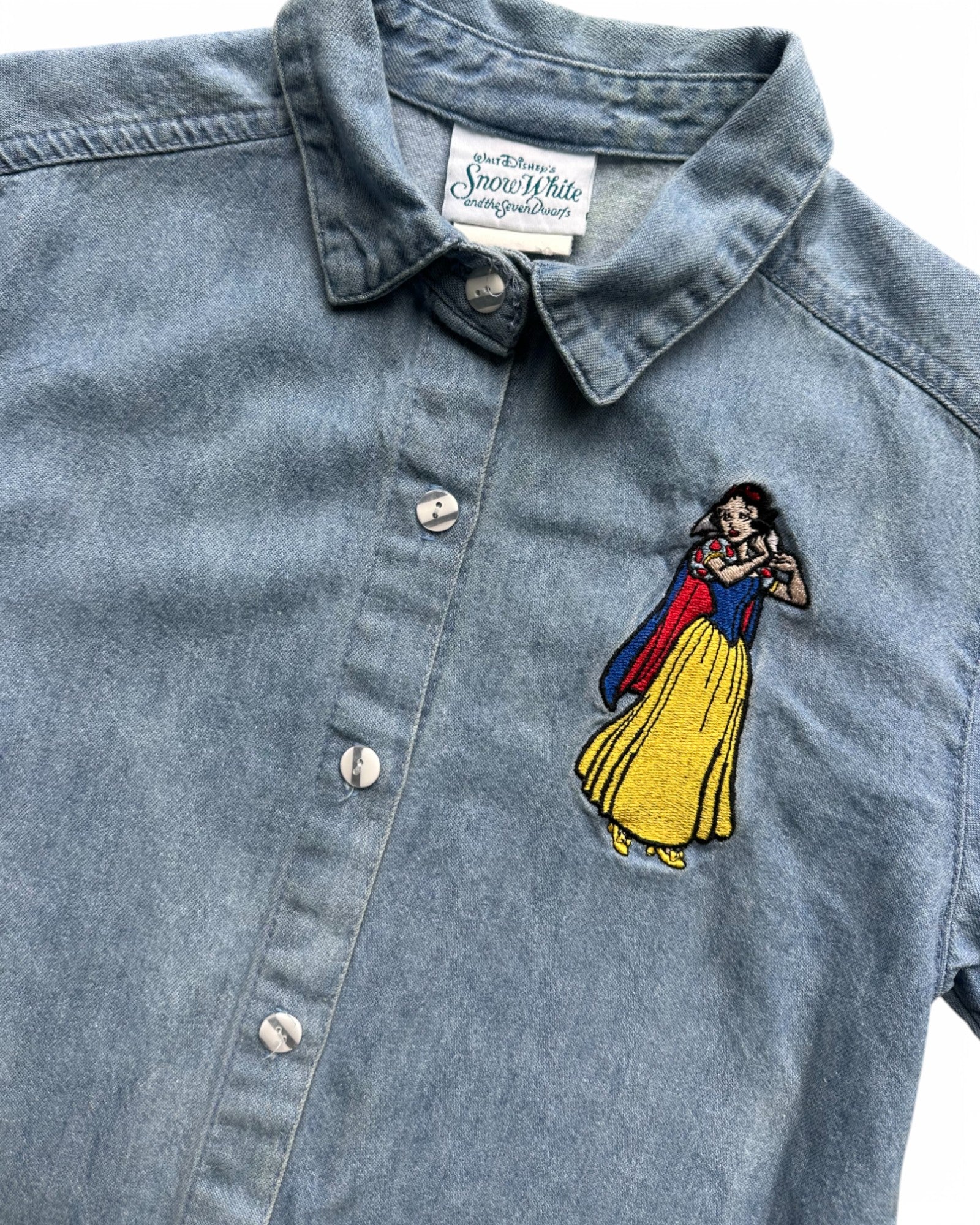 Vintage 90's Walt Disney Snow White denim kids shirt 