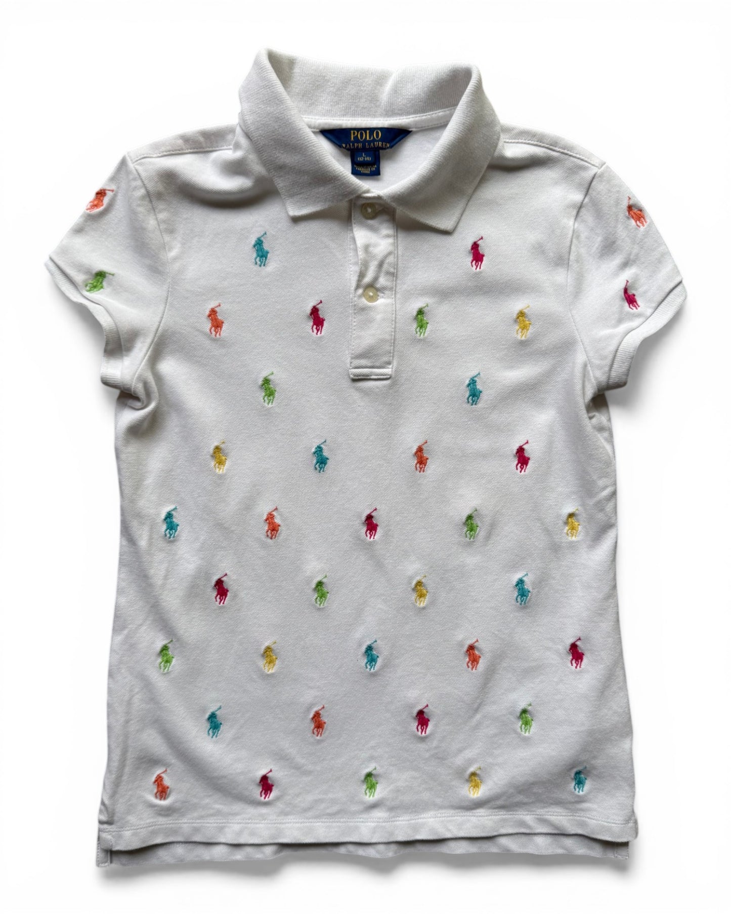 Ralph Lauren Polo Short Sleeve Cotton Shirt in white