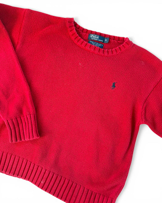 Ralph Lauren Polo Crew Neck Cotton Sweater