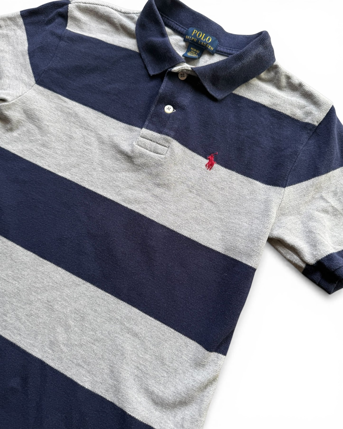 Ralph Lauren Polo Striped Cotton Mesh Kids Polo Shirt