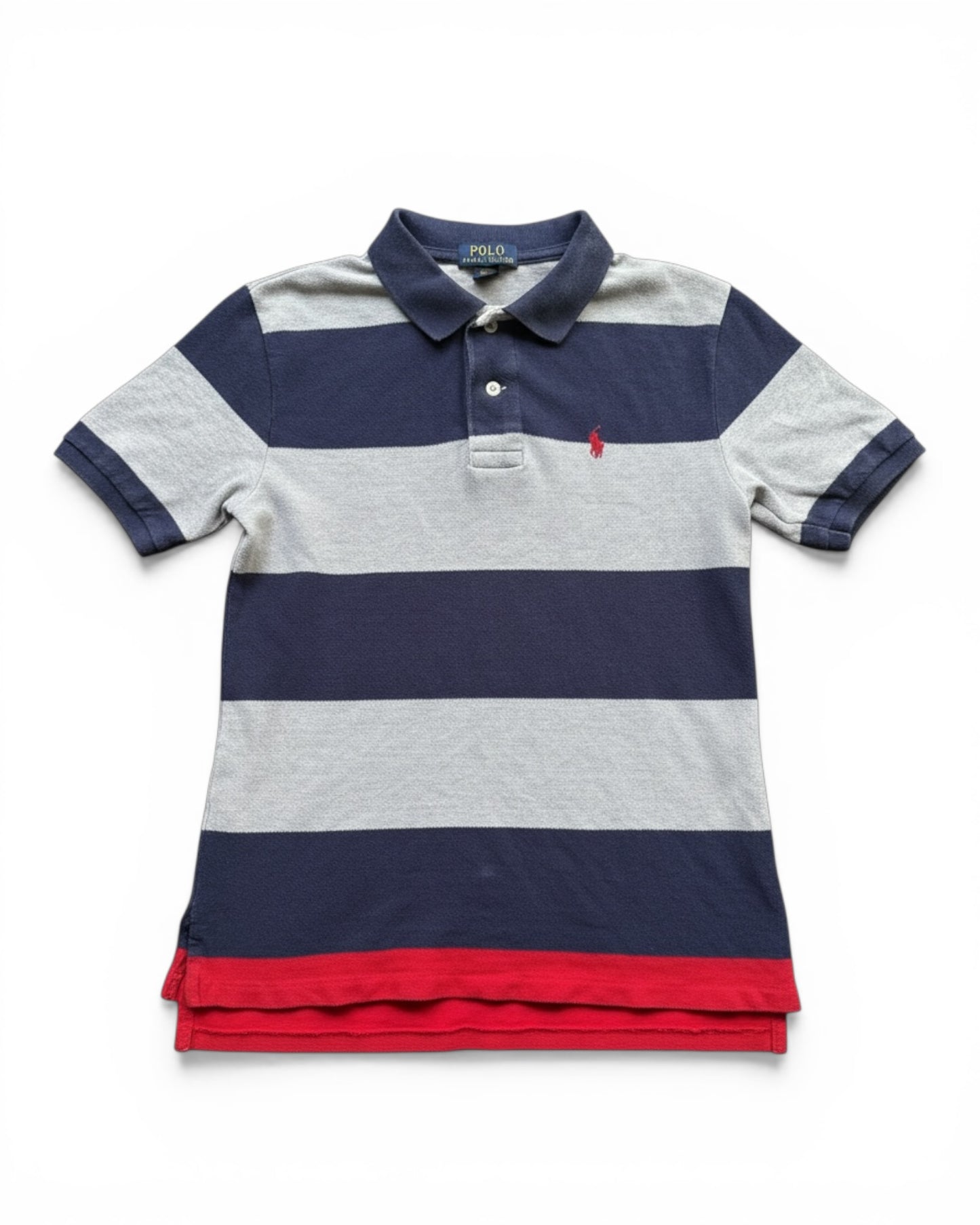 Ralph Lauren Polo Striped Cotton Mesh Kids Polo Shirt