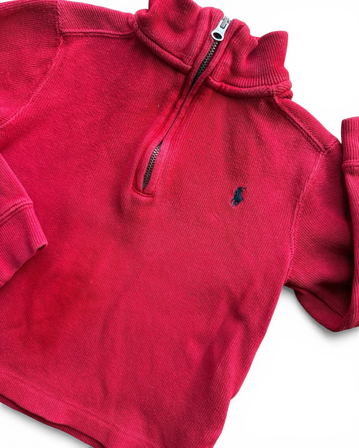 Ralph Lauren Polo Quarter Zip Cotton Kids Pullover
