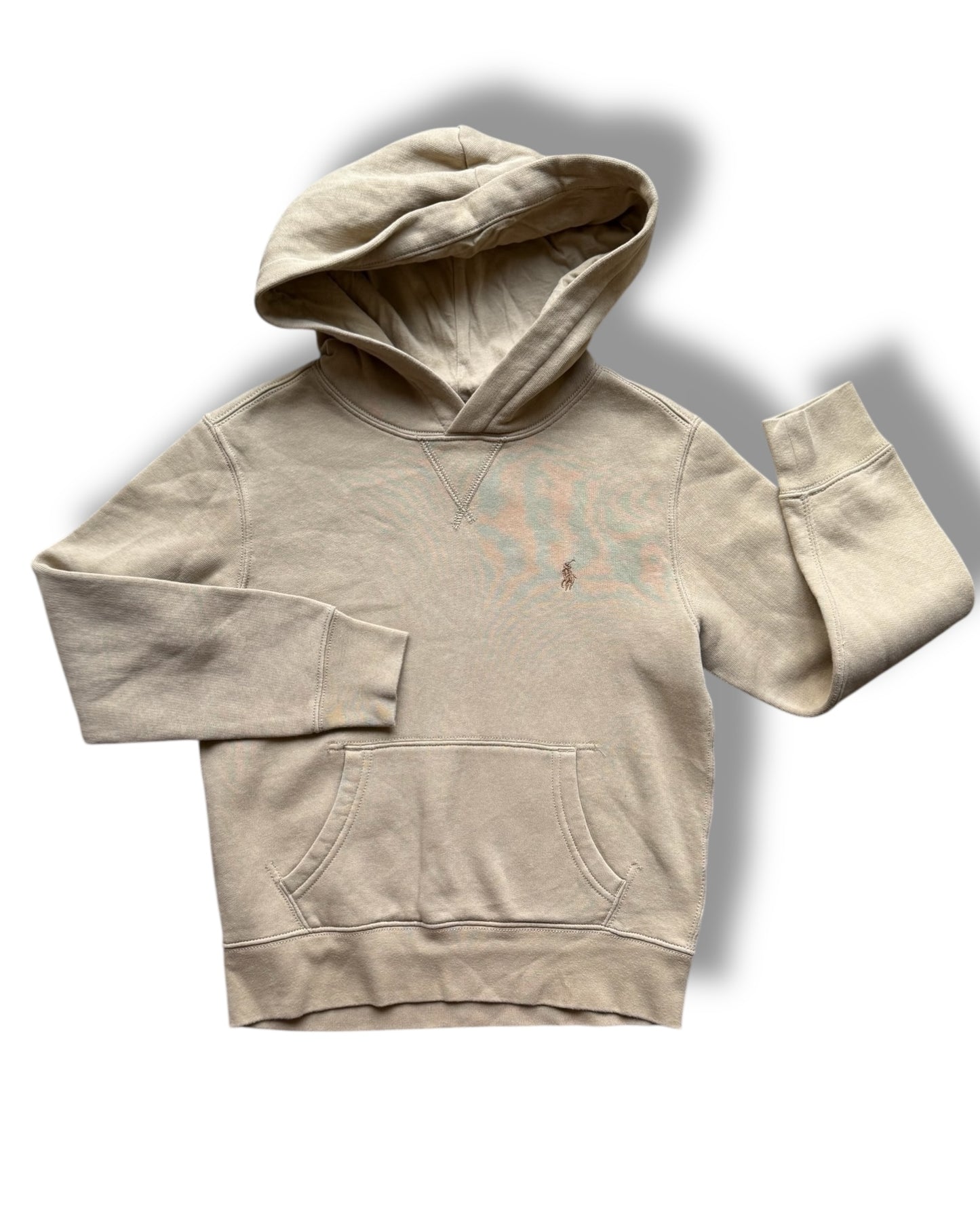 Ralph Lauren hooded kids sweatshirt in sand