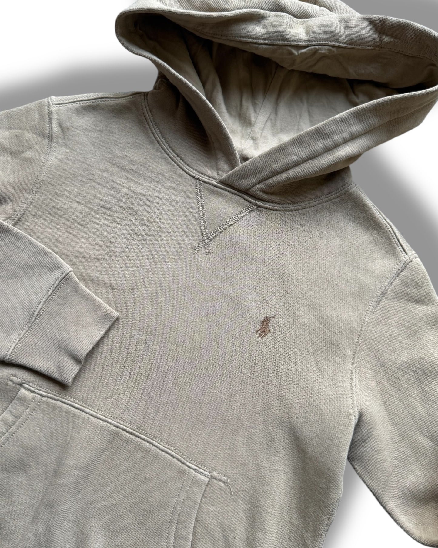Ralph Lauren hooded kids sweatshirt in sand