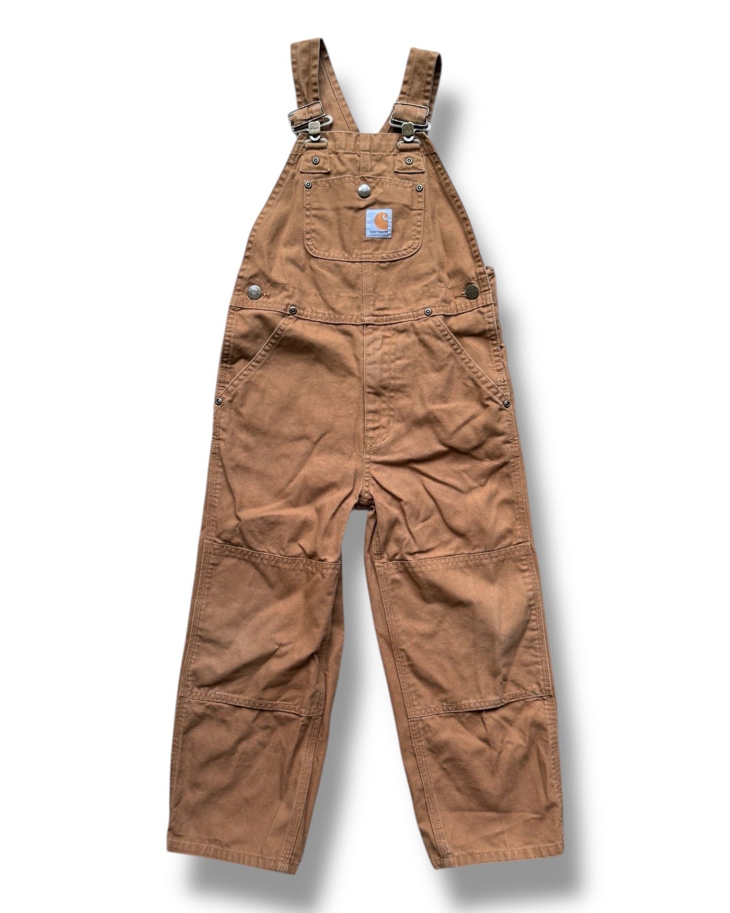 Carhartt kids workwear dungarees in tan
