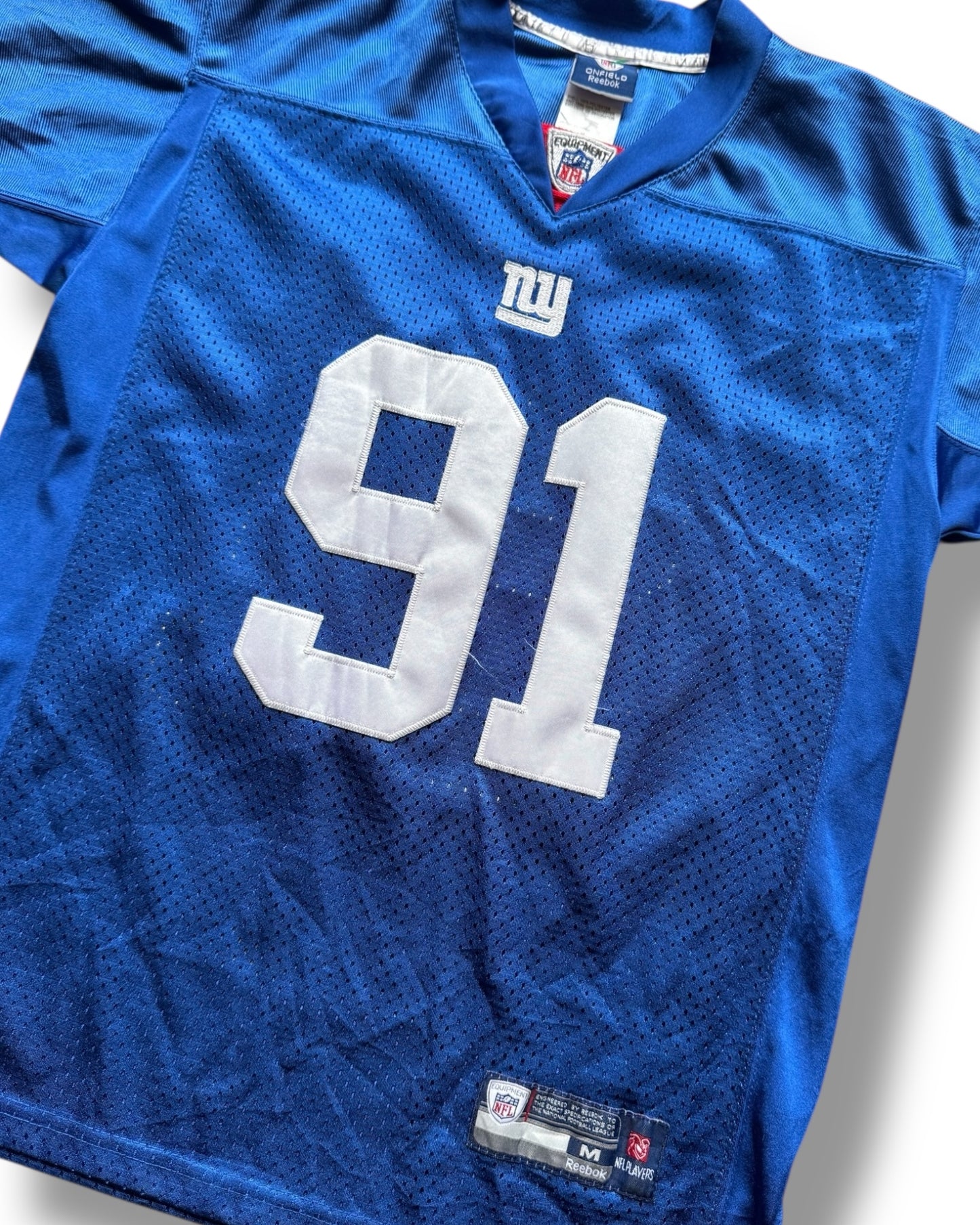 Reebok NFL NY Giants #91 'Tuck' kids football jersey