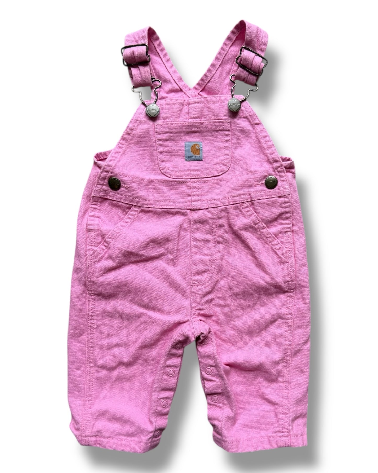 Carhartt baby workwear dungarees in pink
