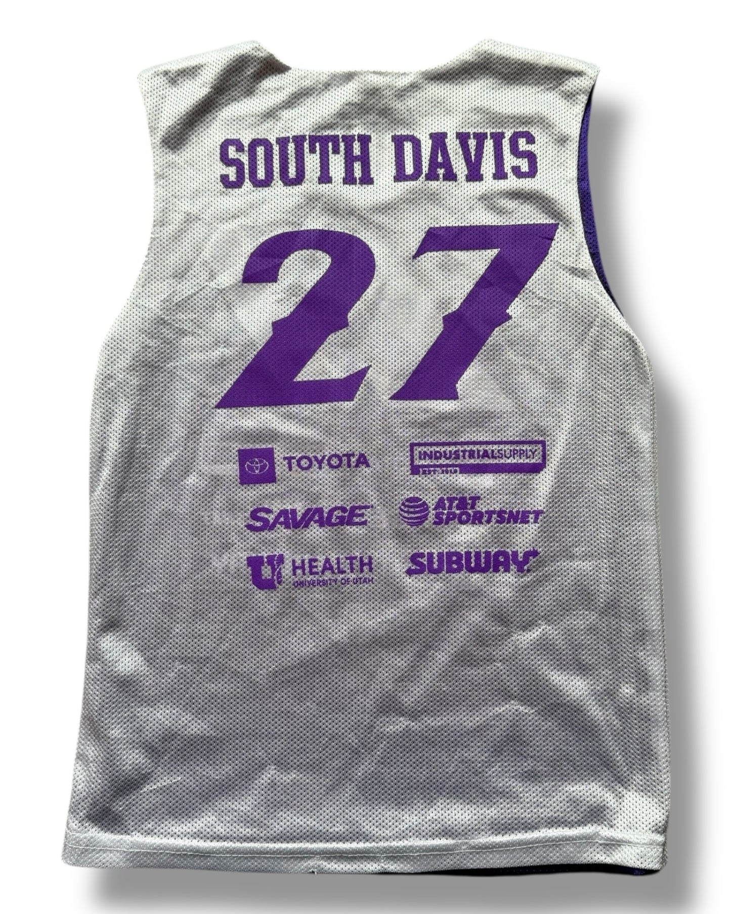 Adidas Utah Jazz South Davis kids basketball jersey