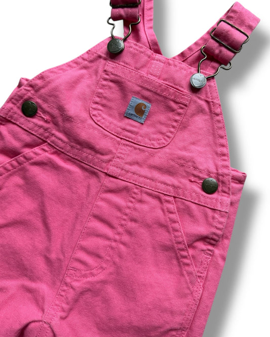 Carhartt baby workwear dungarees in bright pink