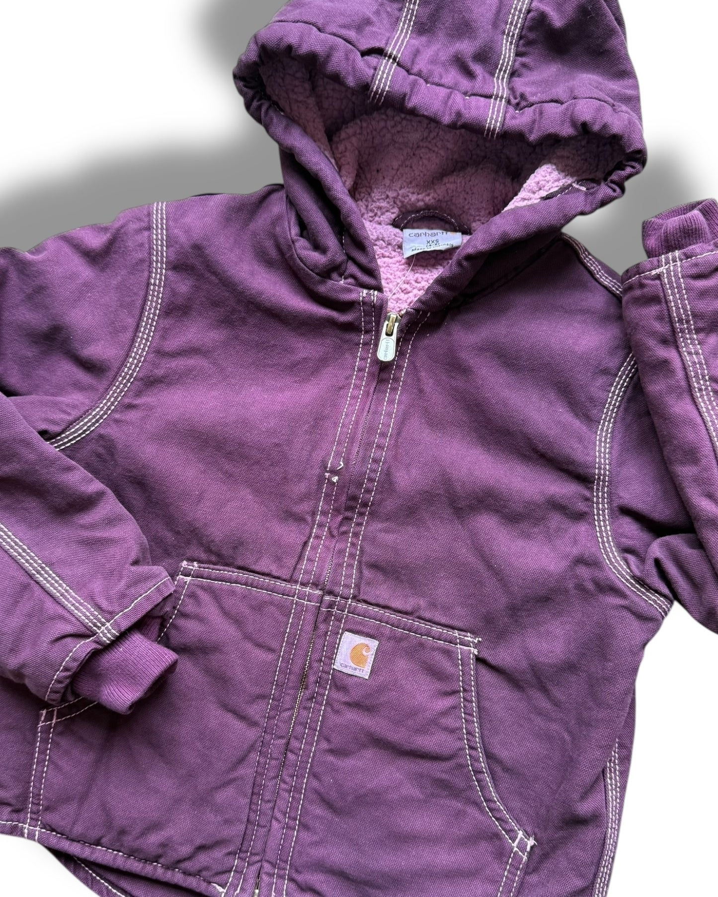 Carhartt kids active jacket in aubergine